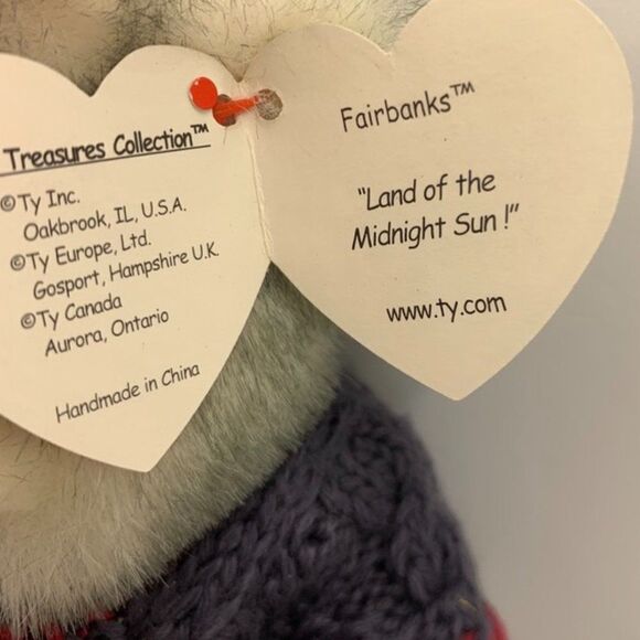 TY Attic Treasures Collection Fairbanks 8" Plush - Picture 3 of 5
